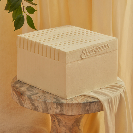a block of Earthfoam on a pedestal