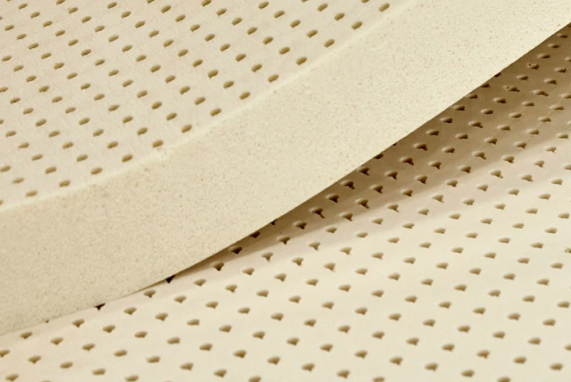 closeup of a block of foam